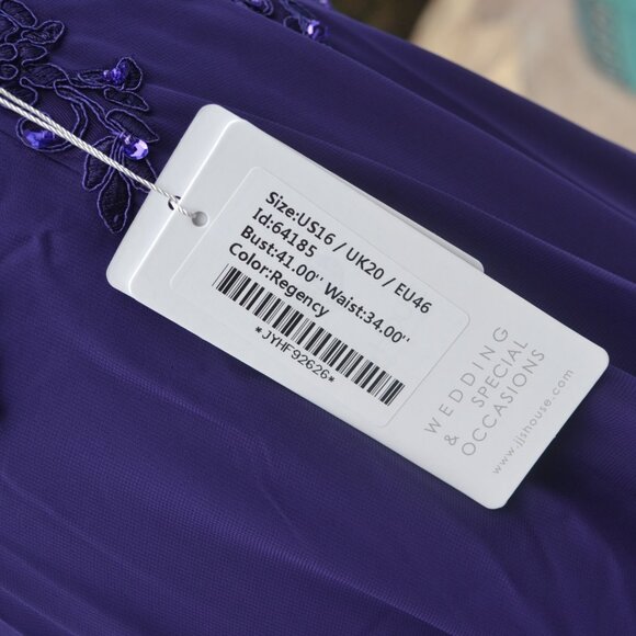 NEW JJs House Dress Mother of the Bride / Groom Bridesmaid Size 16 Gown Regency - Picture 11 of 16